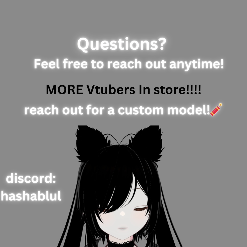 Funeral Maid vtuber Model: Fully Rigged , full body