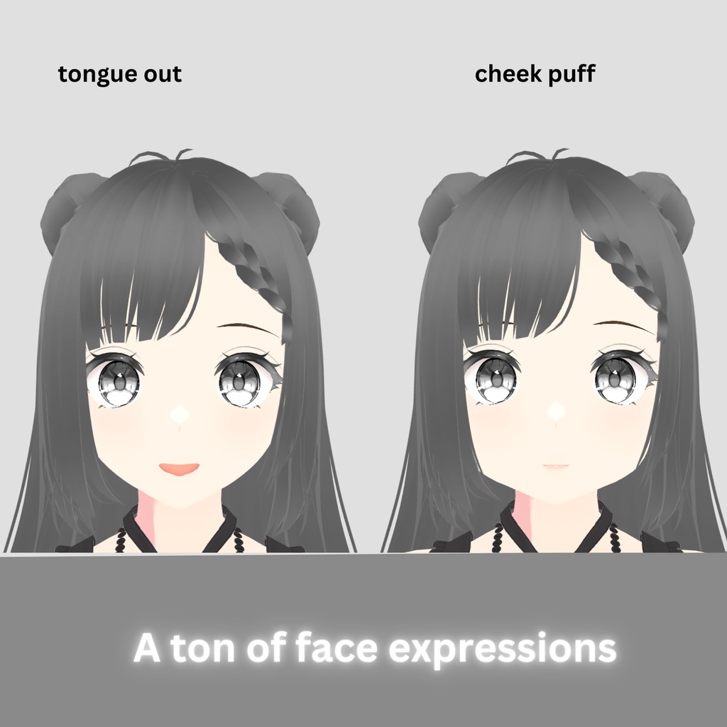 Funeral Maid vtuber Model: Fully Rigged , full body