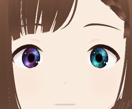 [free] eye texture vroid - galaxy eyes