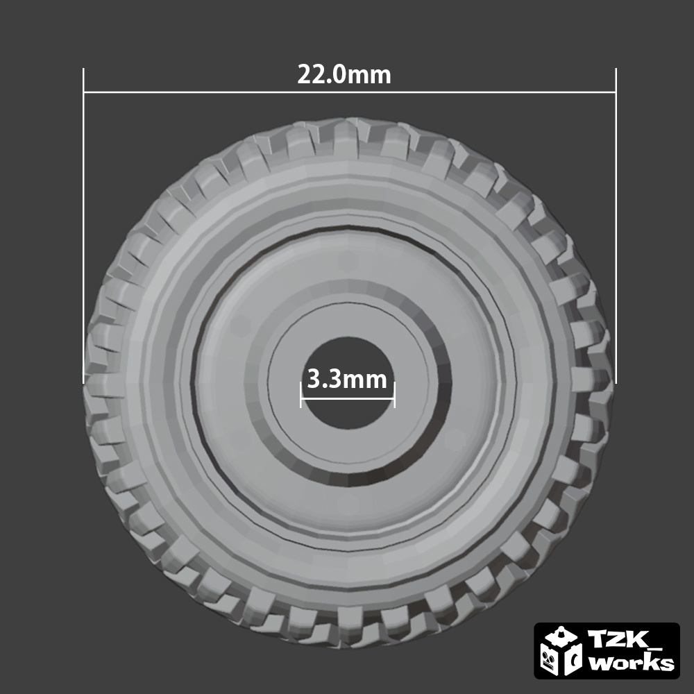 タイヤA【オリジナル3Dプリント品】