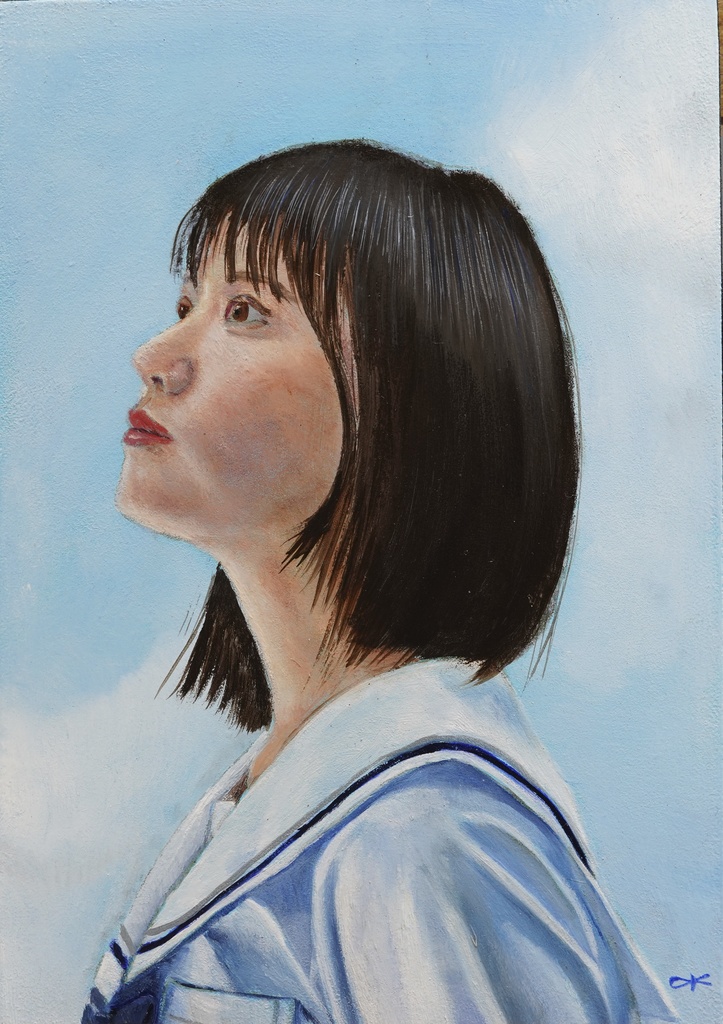 油絵　夏の断片