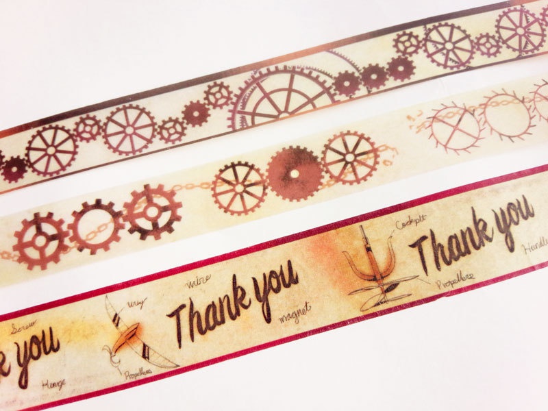 空想飛行機 Thankyouマスキングテープ