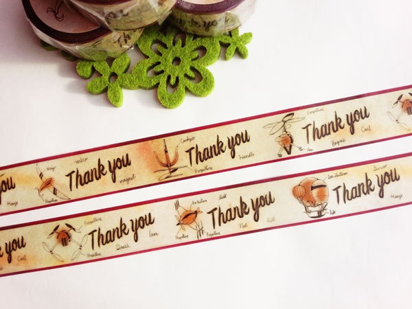 空想飛行機 Thankyouマスキングテープ