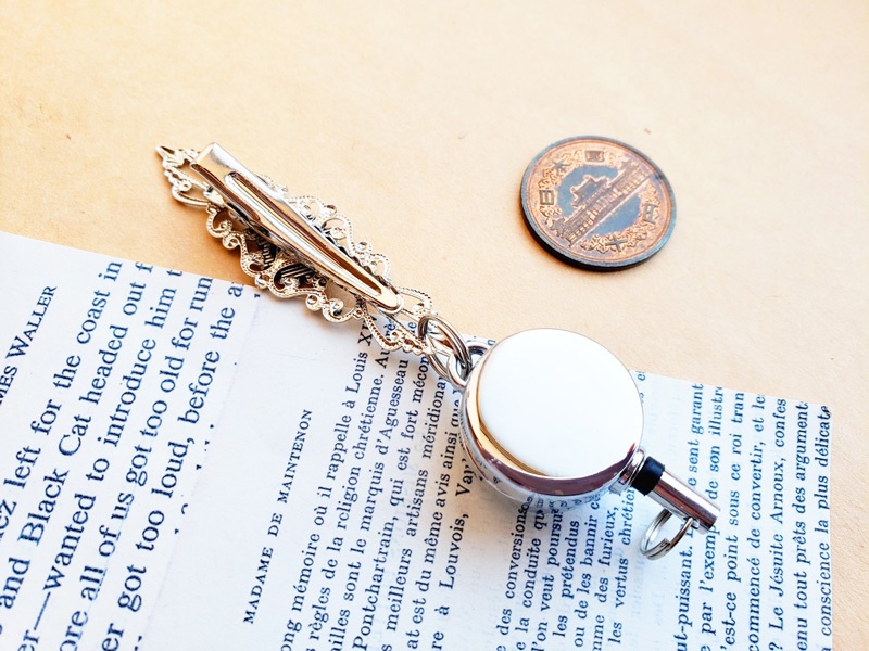 巻取式失せ鍵探し キークリップ/リールキーホルダー