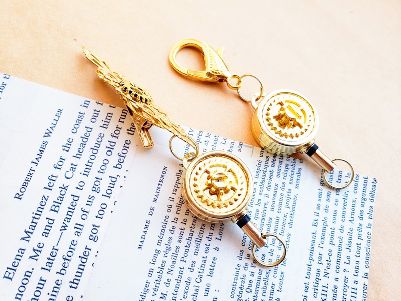 巻取式失せ鍵探し キークリップ/リールキーホルダー