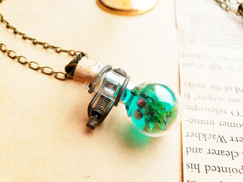 蒸気水瓶 フラスコペンダント