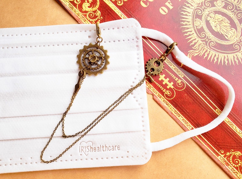 歯車のマスクチャーム【スチームパンク風】