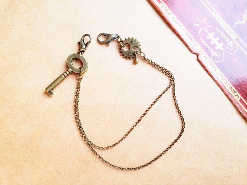 歯車のマスクチャーム【スチームパンク風】