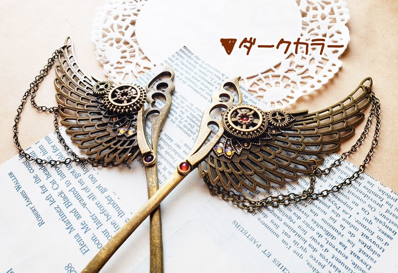 片翼の髪飾り かんざし