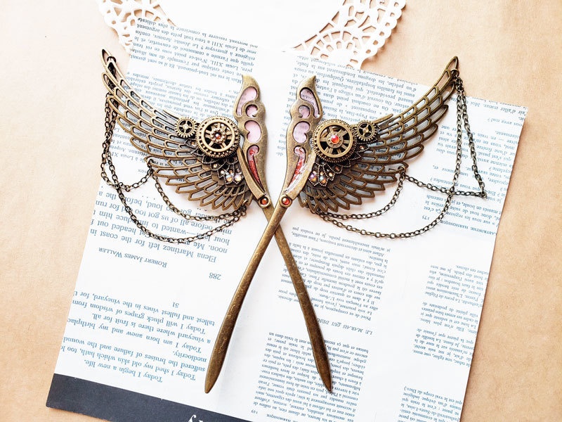 片翼の髪飾り かんざし