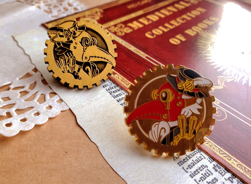 ペストマスクピンバッジ【リニューアル】オリジナルマーク