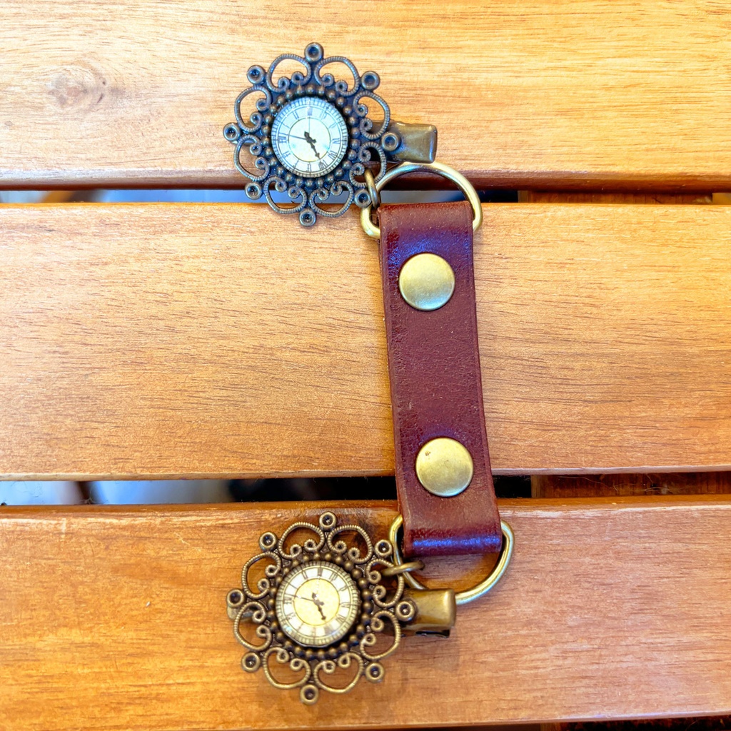 レトロ文字盤ストールクリップ