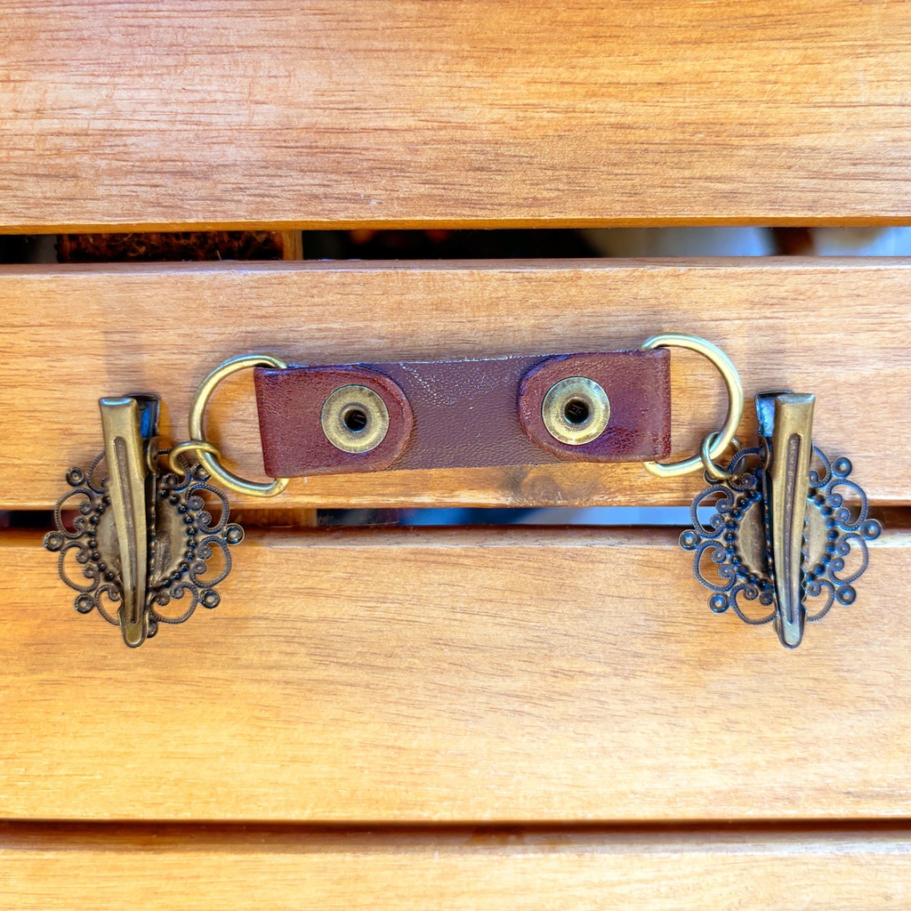 レトロ文字盤ストールクリップ