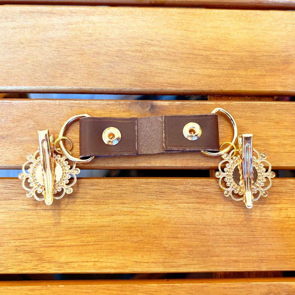 レトロ文字盤ストールクリップ