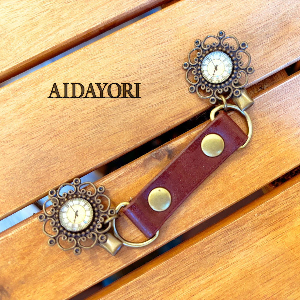 レトロ文字盤ストールクリップ