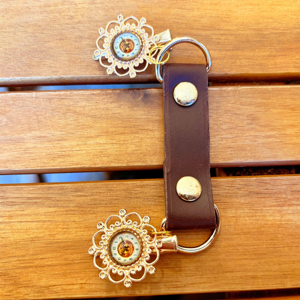 レトロ文字盤ストールクリップ