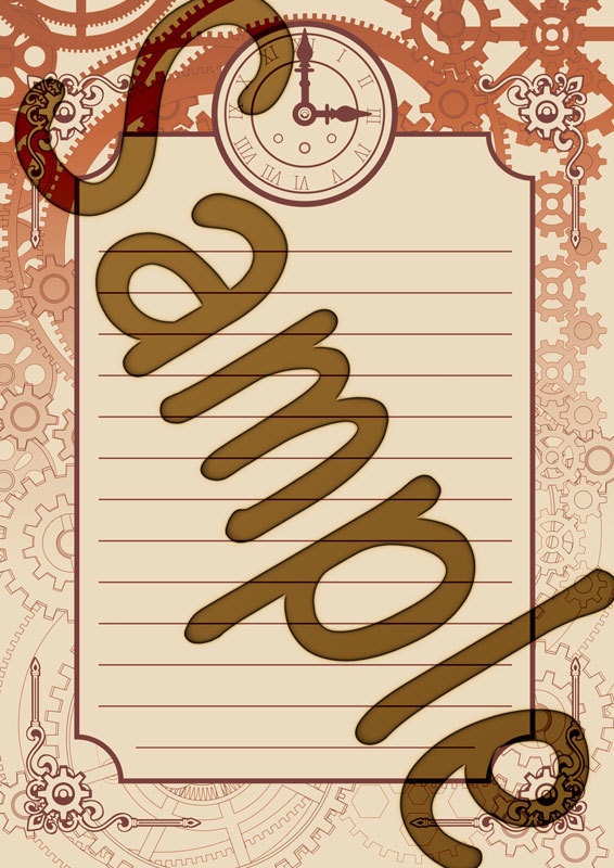 スチームパンクレターセット