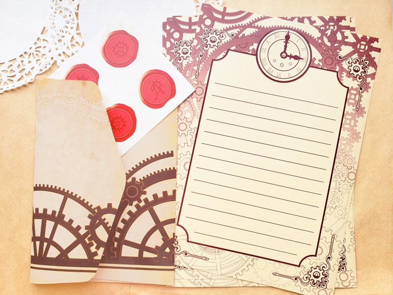 スチームパンクレターセット