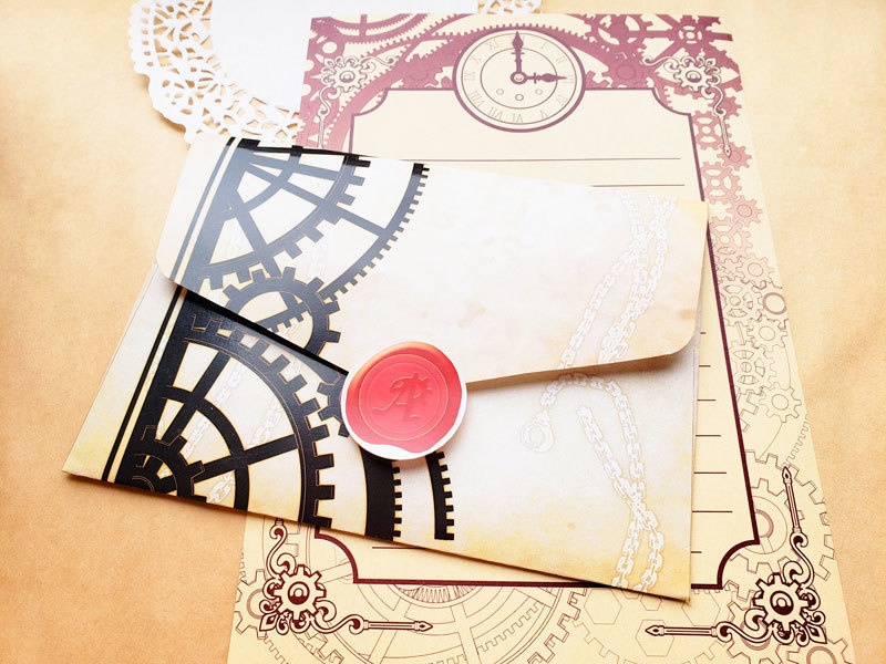 スチームパンクレターセット