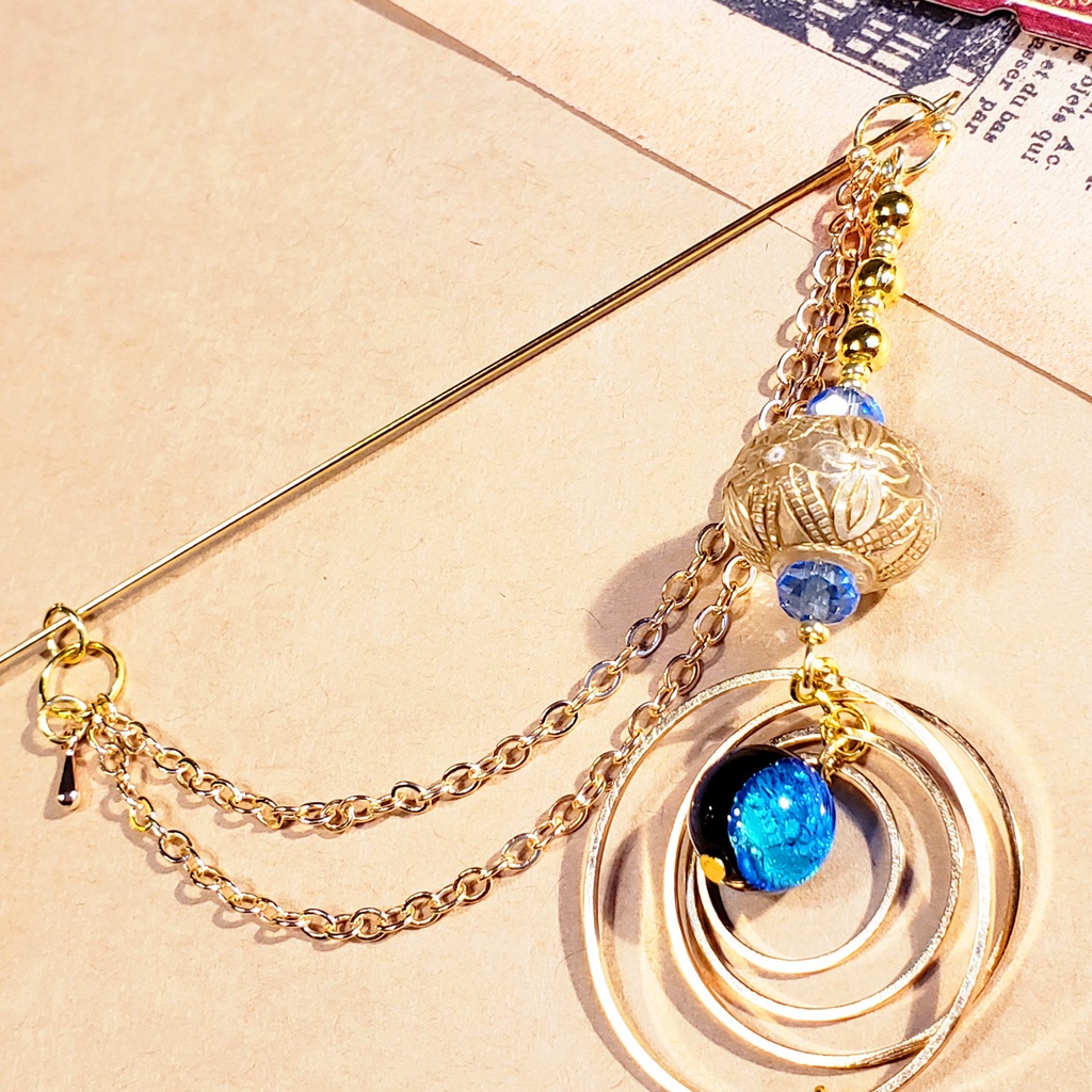 天文学者の胸飾り【ファンタジー】ブローチ ハットピン ストールピン