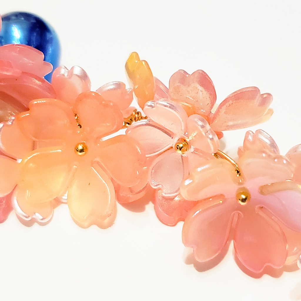 細枝に桜咲く髪飾り【春】かんざし 大正浪漫