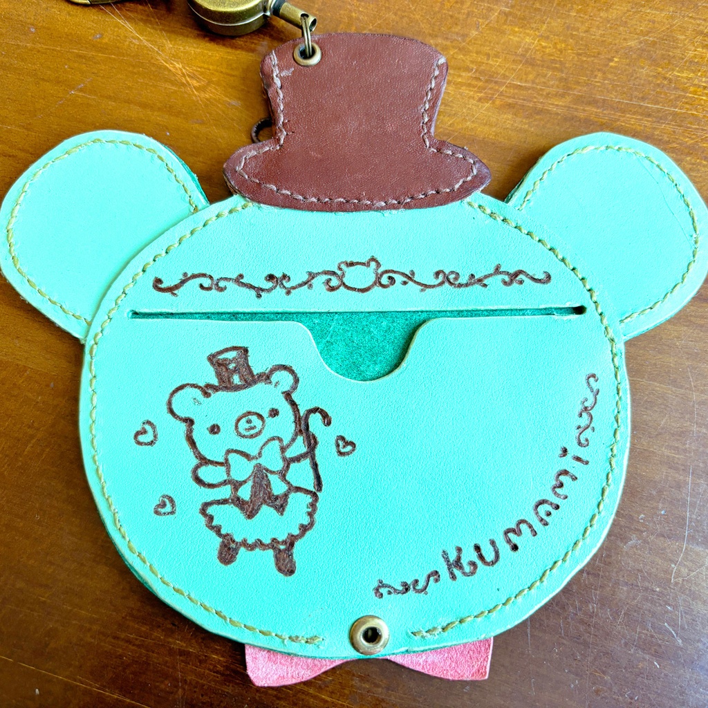 くまみちゃんのパスケース【コラボ作品】