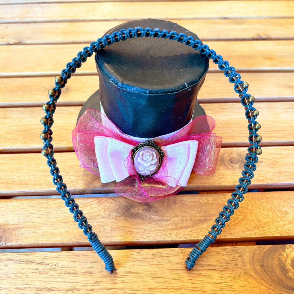 大正浪漫風ハットのカチューシャ