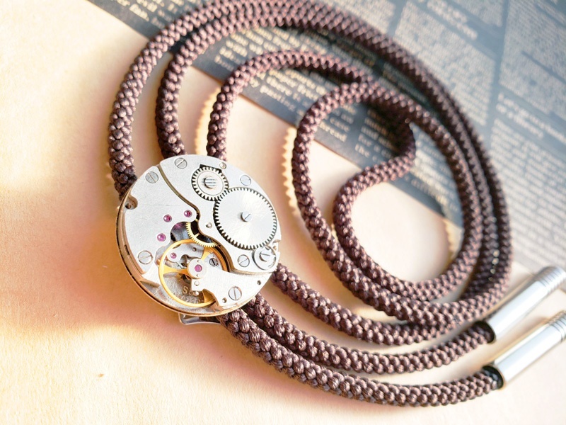 古時計機構ループタイ