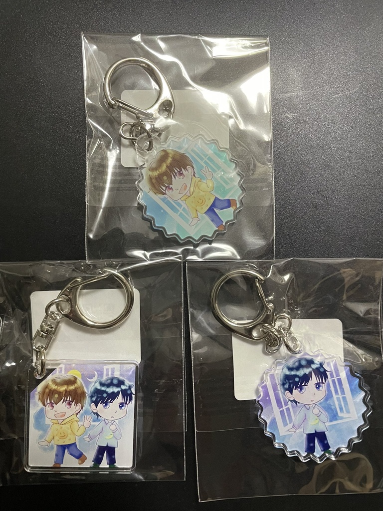 たぬきとさくら~アクリルキーホルダー