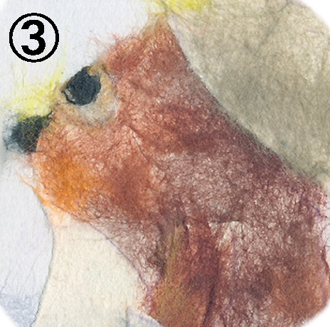 ちぎり絵たぬき3種缶バッジセット