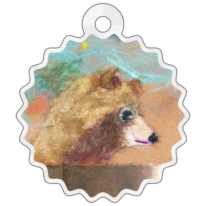 「たぬきの横顔」~アクリルキーホルダー