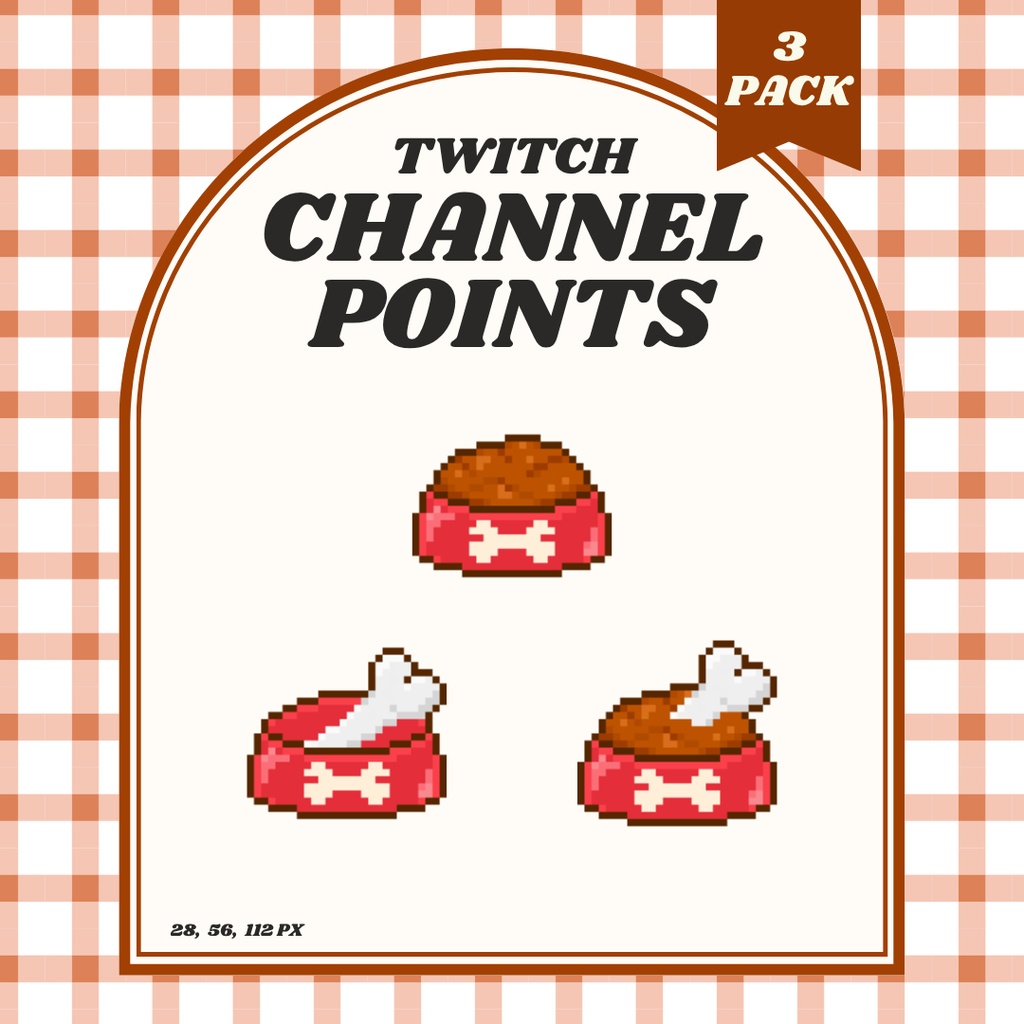 【Twitch対応】ペットのご飯 チャンネルポイント ▶︎ドット絵