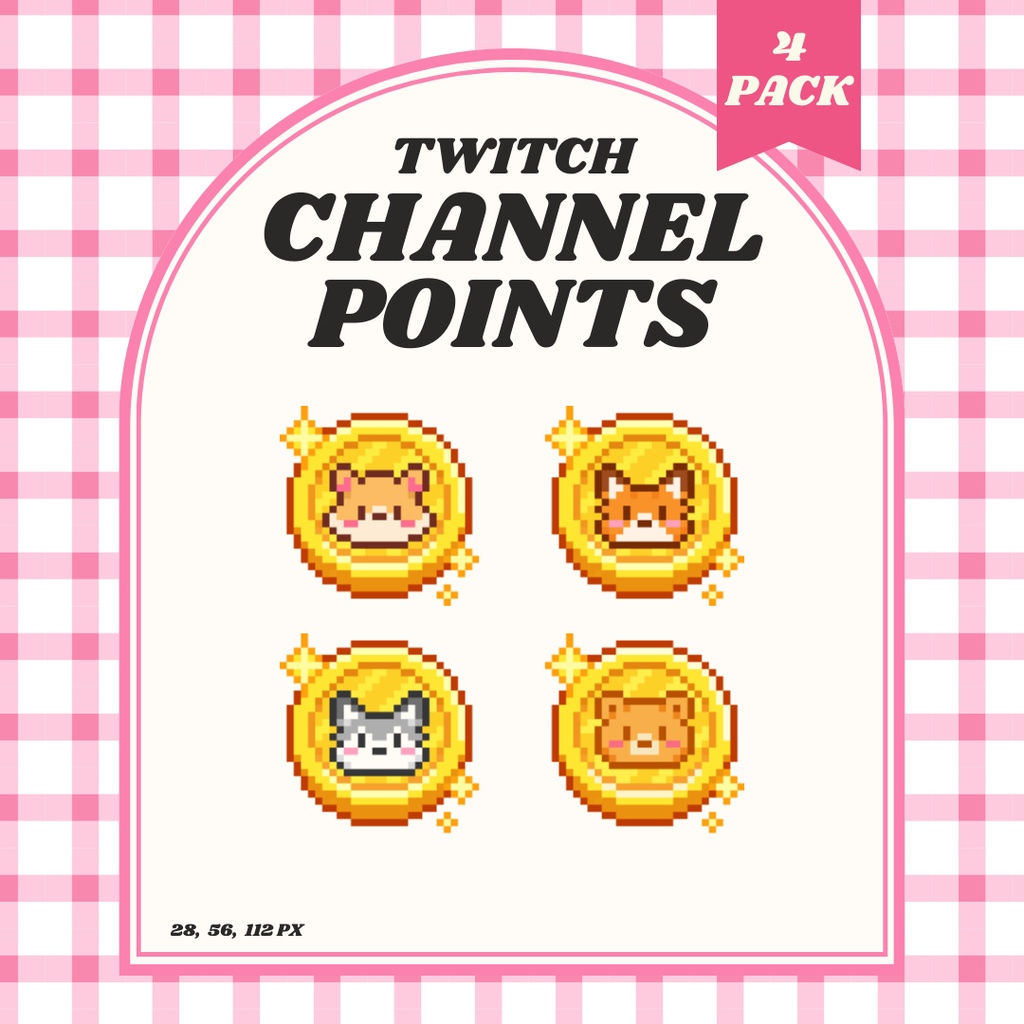 【Twitch対応】コイン チャンネルポイント ▶︎ドット絵