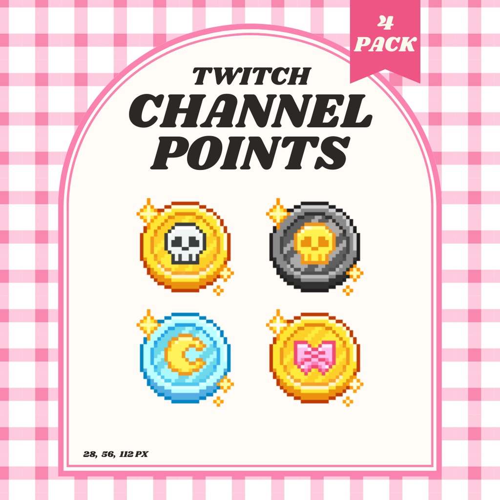 【Twitch対応】コイン チャンネルポイント ▶︎ドット絵