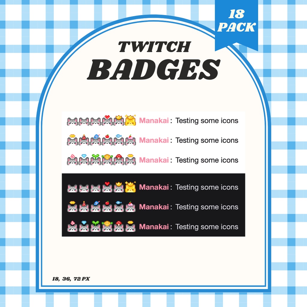 【Twitch対応】ラグドール猫のサブスクバッジ ▶︎18種入り