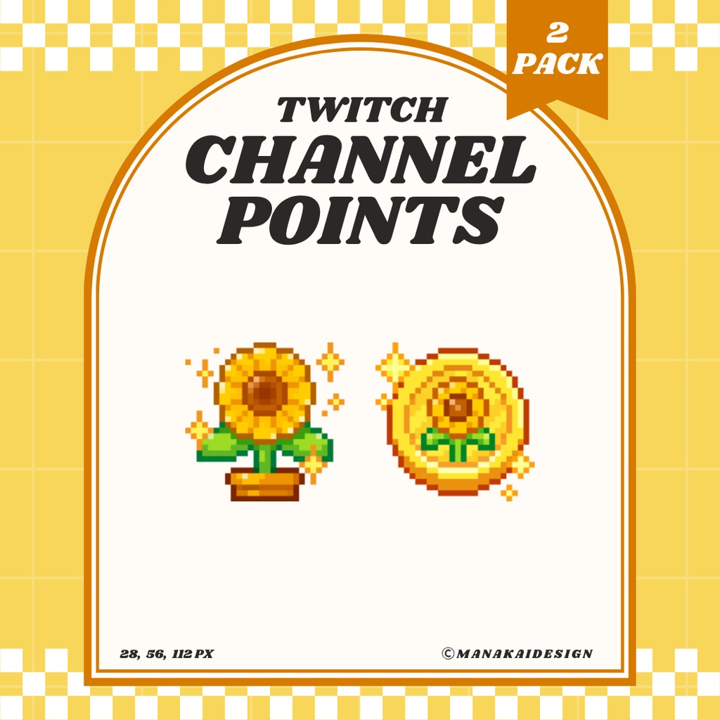 【Twitch対応】ひまわり チャンネルポイント ▶︎ドット絵🌻