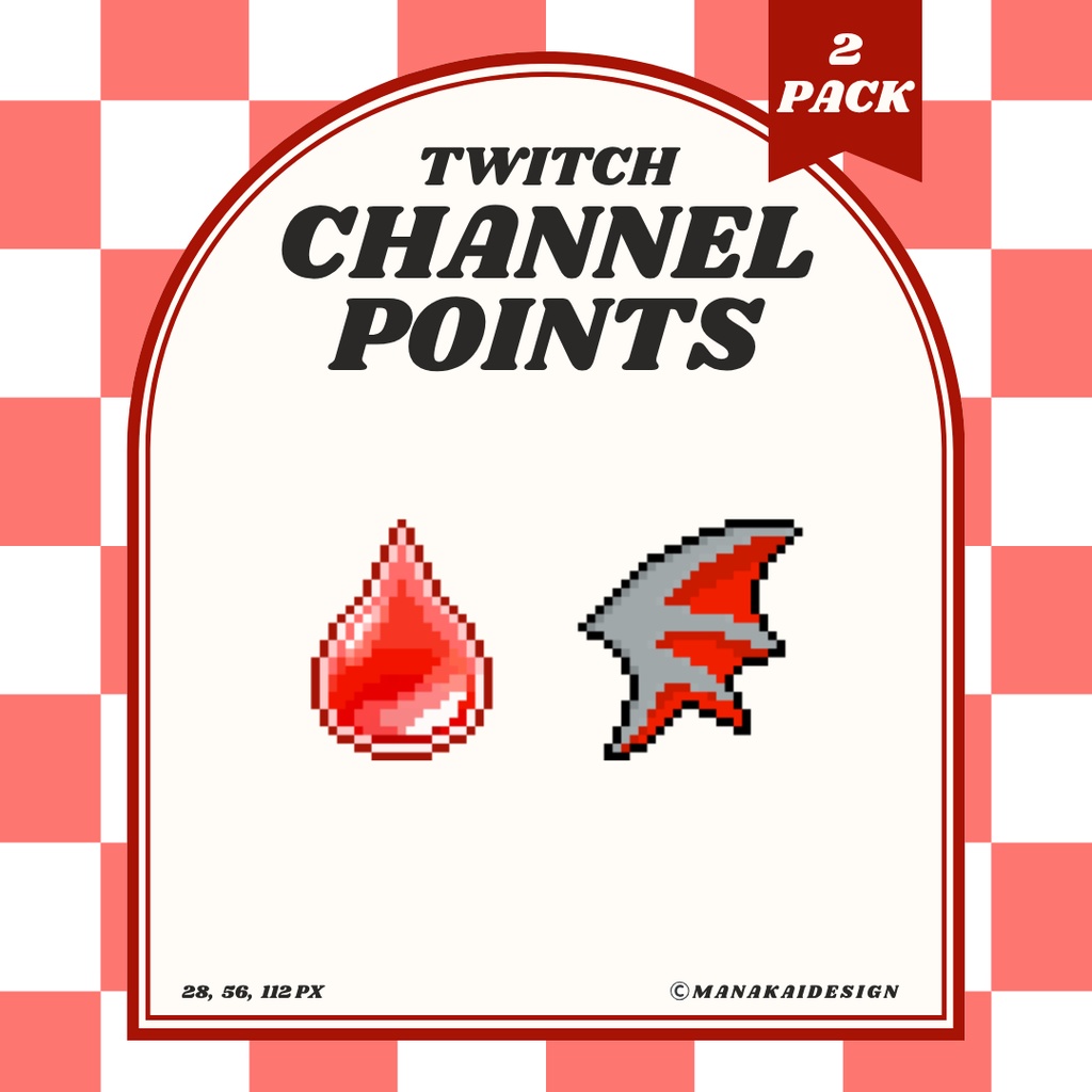 【Twitch対応】ヴァンパイア チャンネルポイント ▶︎2個 ドット絵