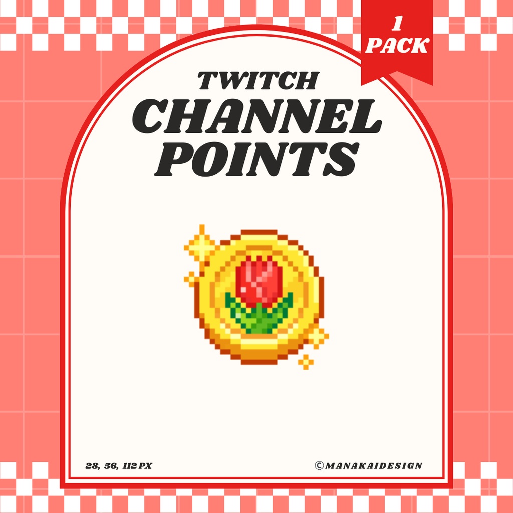 【Twitch対応】チューリップコイン チャンネルポイント ▶︎ドット絵