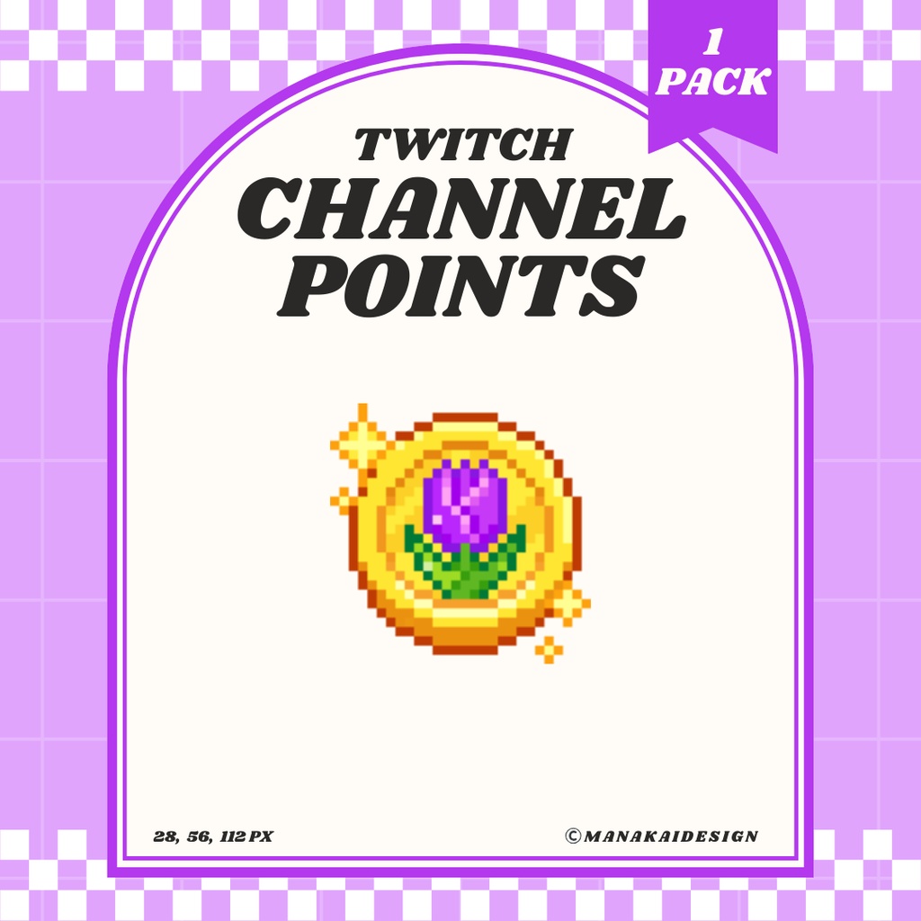 【Twitch対応】チューリップコイン チャンネルポイント ▶︎ドット絵