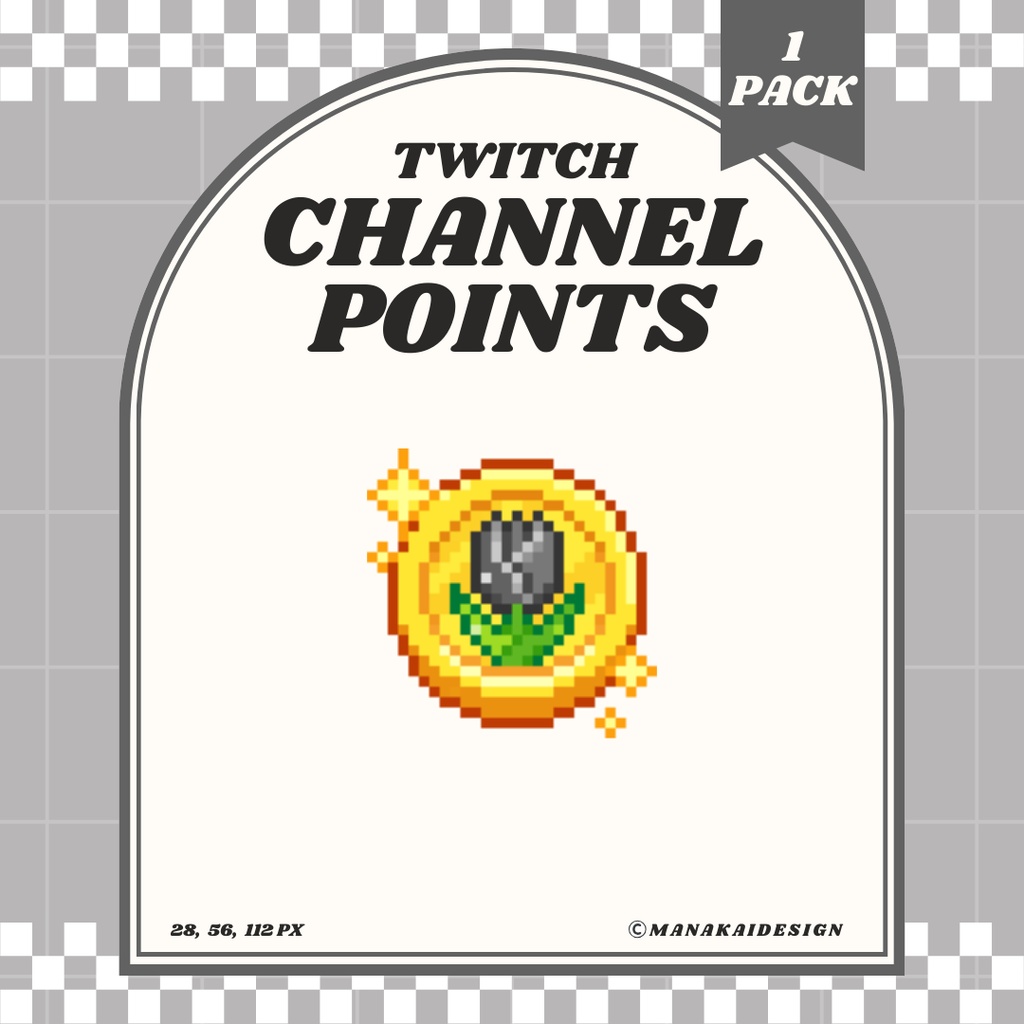 【Twitch対応】チューリップコイン チャンネルポイント ▶︎ドット絵