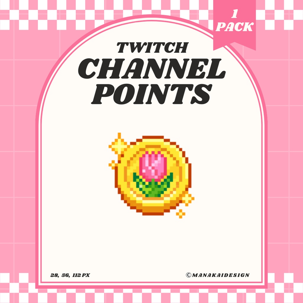 【Twitch対応】チューリップコイン チャンネルポイント ▶︎ドット絵
