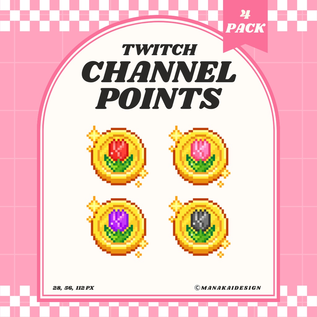 【Twitch対応】チューリップコイン チャンネルポイント ▶︎ドット絵
