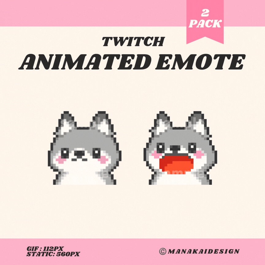 【Twitch対応】ぱくぱくアニマルのアニメーションスタンプ