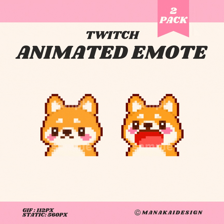 【Twitch対応】ぱくぱくアニマルのアニメーションスタンプ