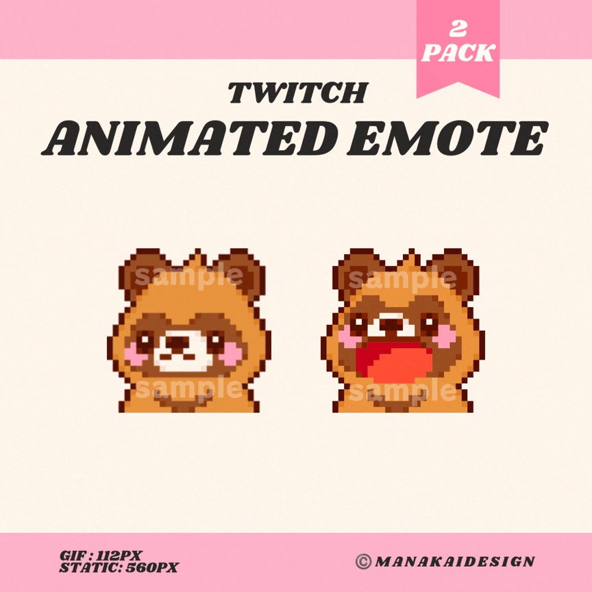 【Twitch対応】ぱくぱくアニマルのアニメーションスタンプ