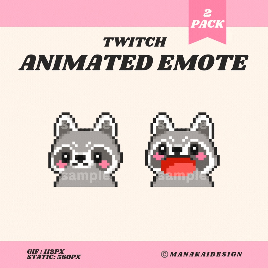 【Twitch対応】ぱくぱくアニマルのアニメーションスタンプ
