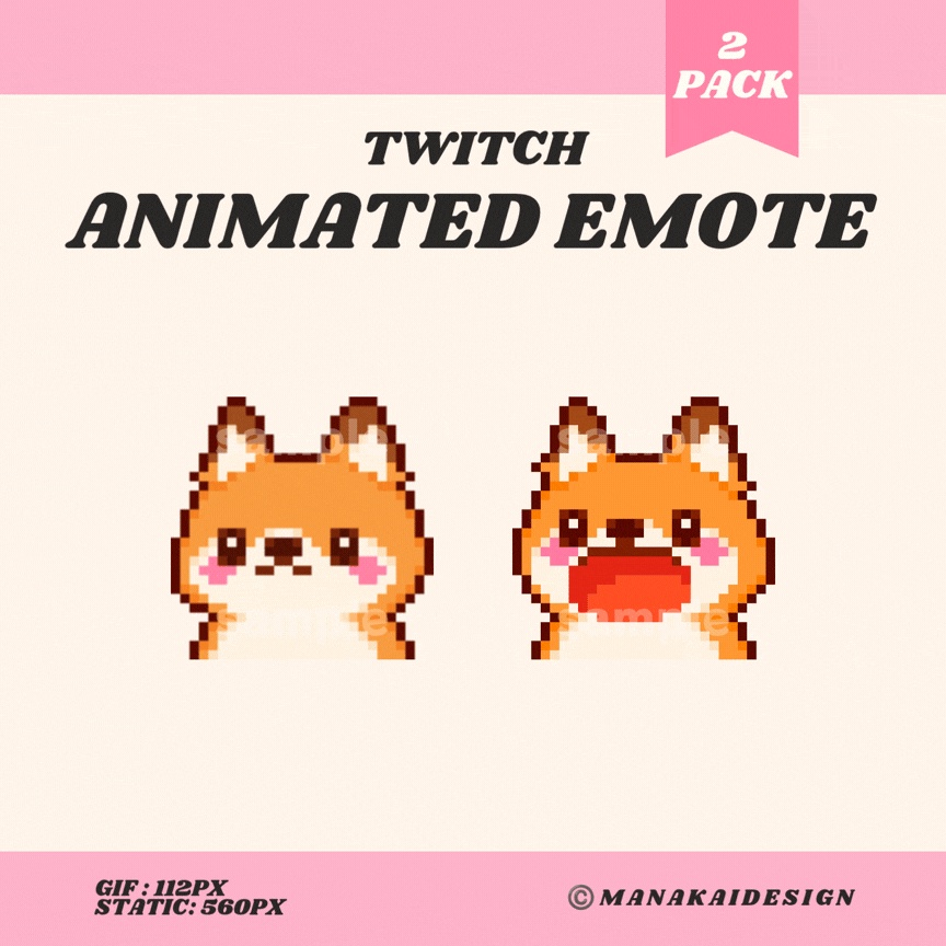 【Twitch対応】ぱくぱくアニマルのアニメーションスタンプ