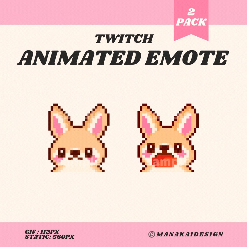 【Twitch対応】ぱくぱくアニマルのアニメーションスタンプ