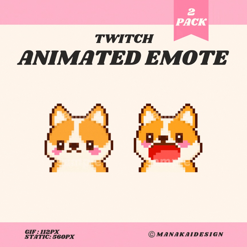 【Twitch対応】ぱくぱくアニマルのアニメーションスタンプ