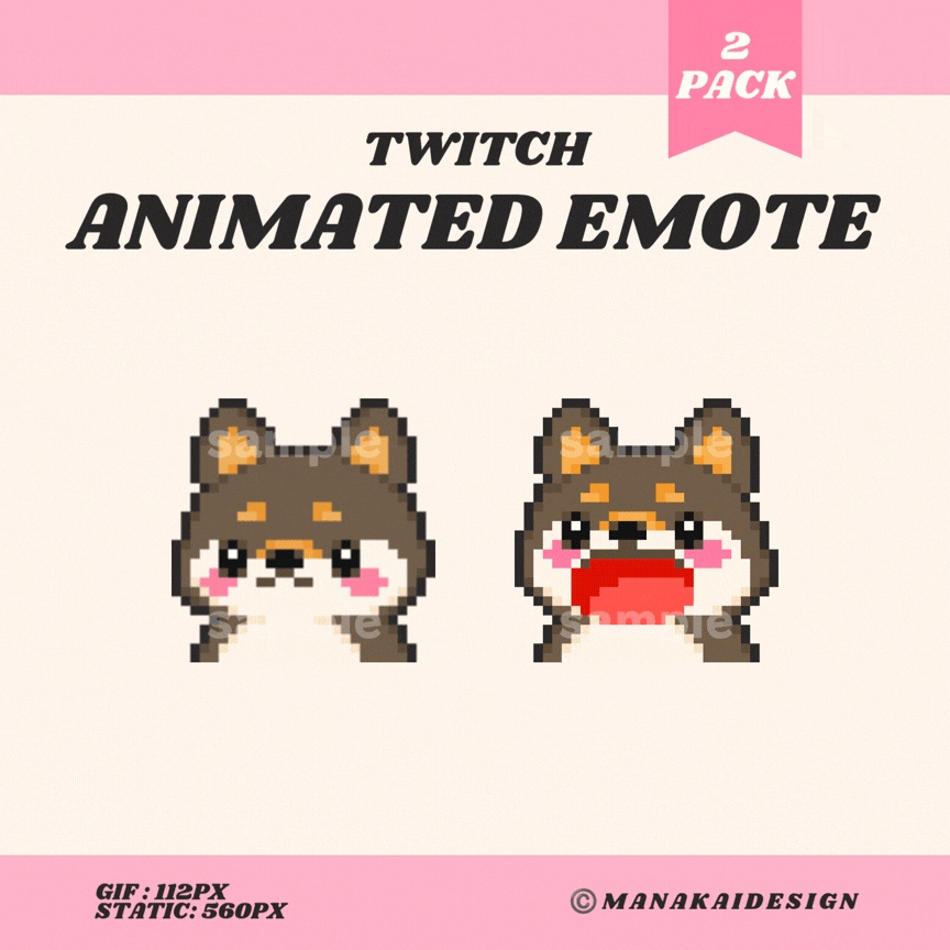【Twitch対応】ぱくぱくアニマルのアニメーションスタンプ